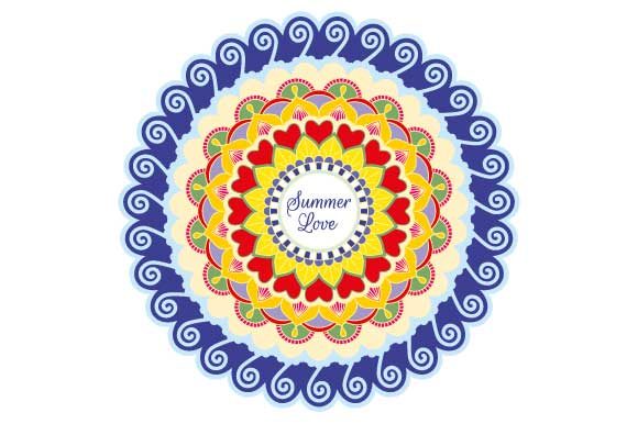 Download Summer Love Mandala Colored - Premium Resources