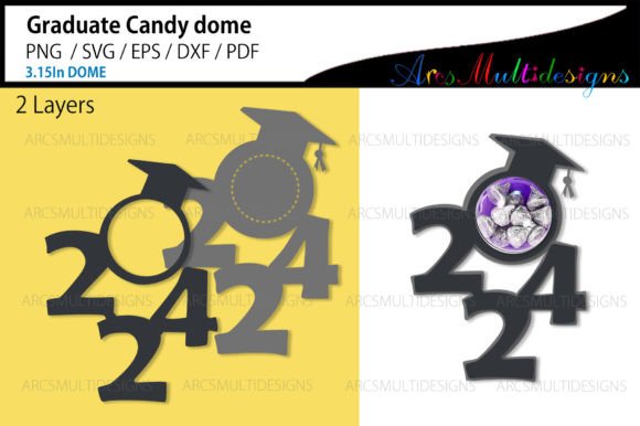 Download Graduate 2024 Candy Dome Holder - Grad Collection