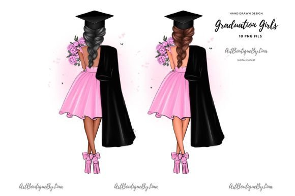 Download Graduation Girls Clipart, Graduates 2024 - Grad Collection