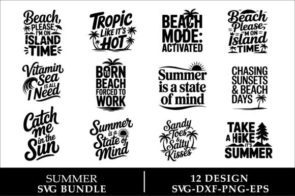 Download Summer Svg Design Bundle, Beach Svg - Svg design bundle Collection