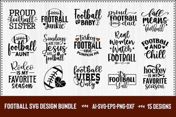 Download Football SVG Design Bundle - Premium Bundle