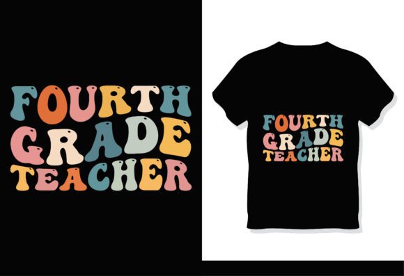 Download Fourth Grade Teacher Retro Groovy Shirt - Grad Collection