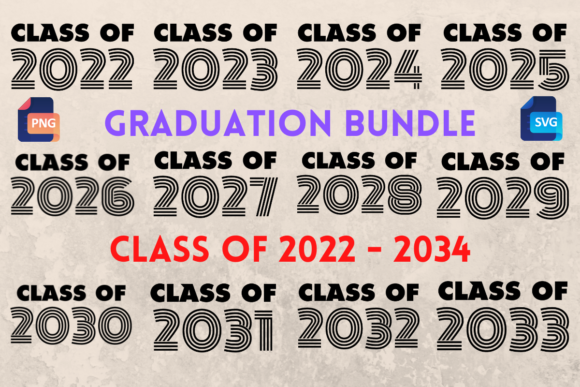 Download Graduation Bundle Class of 2022 - 2033 - Grad Collection