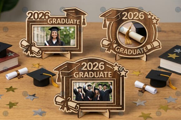 Download 2026 Graduation Photo Frame SVG Bundle - Grad Collection