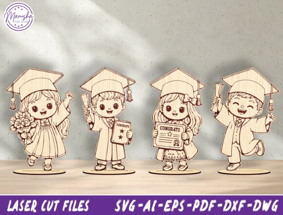 Download Graduation Kids Laser Cut SVG Bundle - Grad Collection