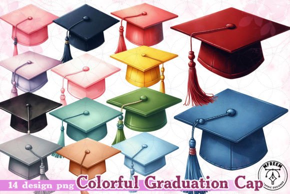 Download Colorful Graduation Cap Clipart PNG - Grad Collection