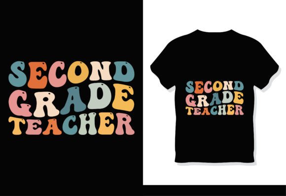 Download Second Grade Teacher Retro Groovy Shirt - Grad Collection