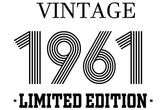 Download Vintage Since 1961 Svg, Birthday Svg, 61 - 1961 Collection