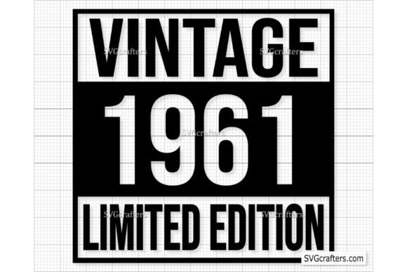 Download Vintage 1961 Svg Png, 61st Birthday Svg - 1961 Collection