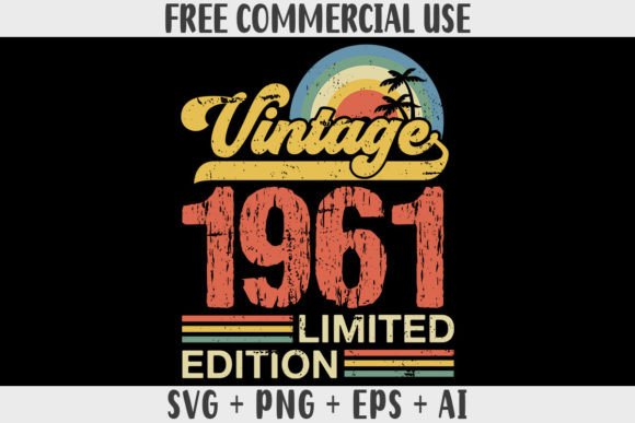 Download Retro Vintage 1961 Limited Edition - 1961 Collection