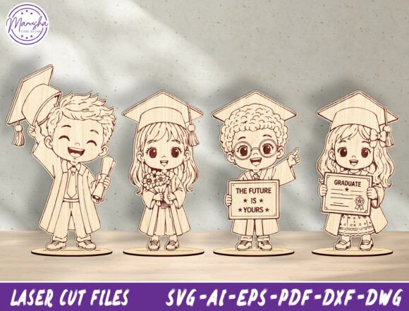 Download Graduation Kids Laser Cut SVG Bundle - Grad Collection